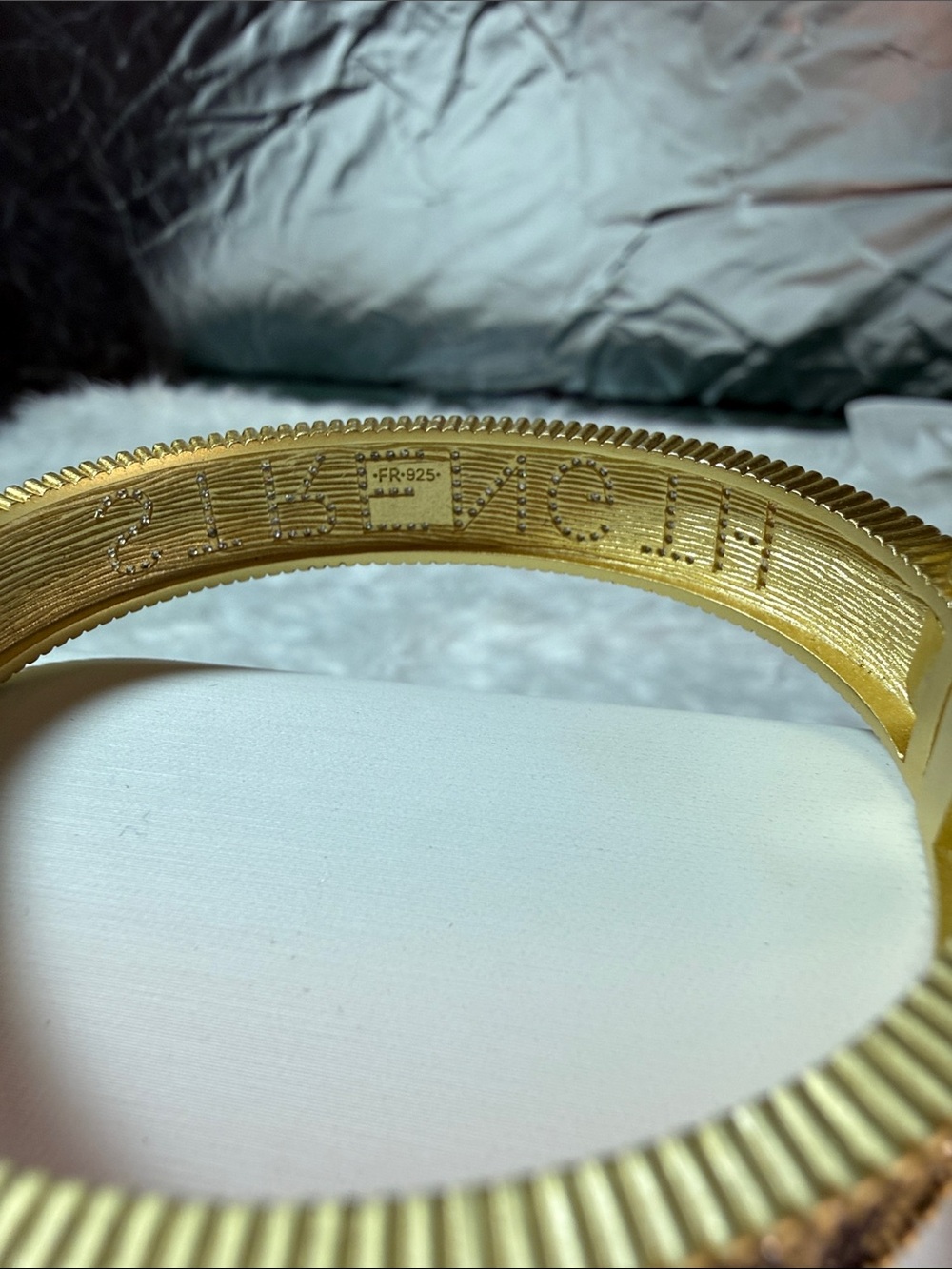 STRENGTH Woven Bracelet in Black & Gold by FREIDA ROTHMAN - Picture 5 of 5